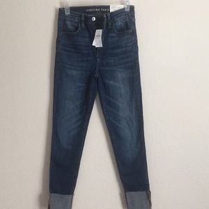 AE Super high rise cropped legging size 4